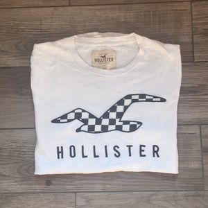 Hollister checkered graphic tee